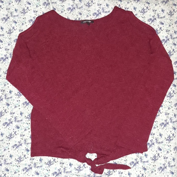 Papermoon red burgandy sweater top - Picture 1 of 4